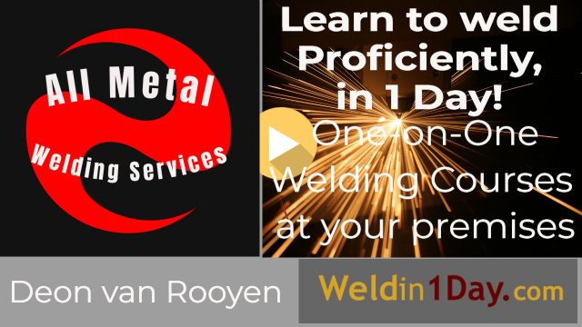 One on One welder training courses. Learn to welding in 1 Day courses